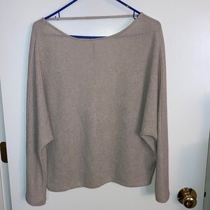 H&M Size M, Oatmeal color, scooped back knit top